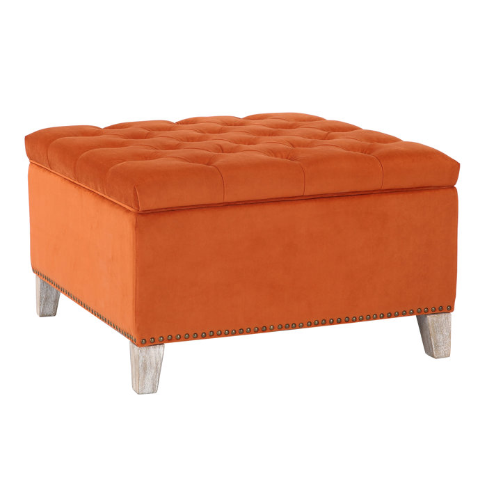 Willa Arlo Interiors Pang Velvet Ottoman And Reviews Wayfair